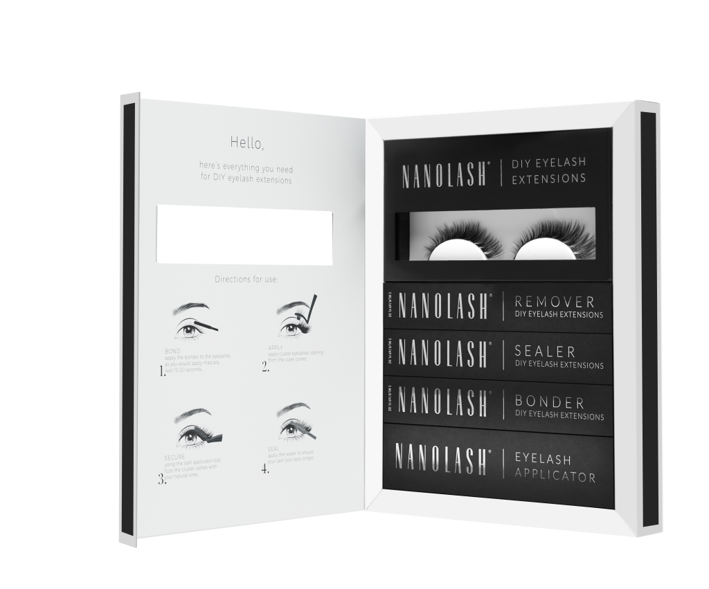 nanolash wimpern extensions selber machen set